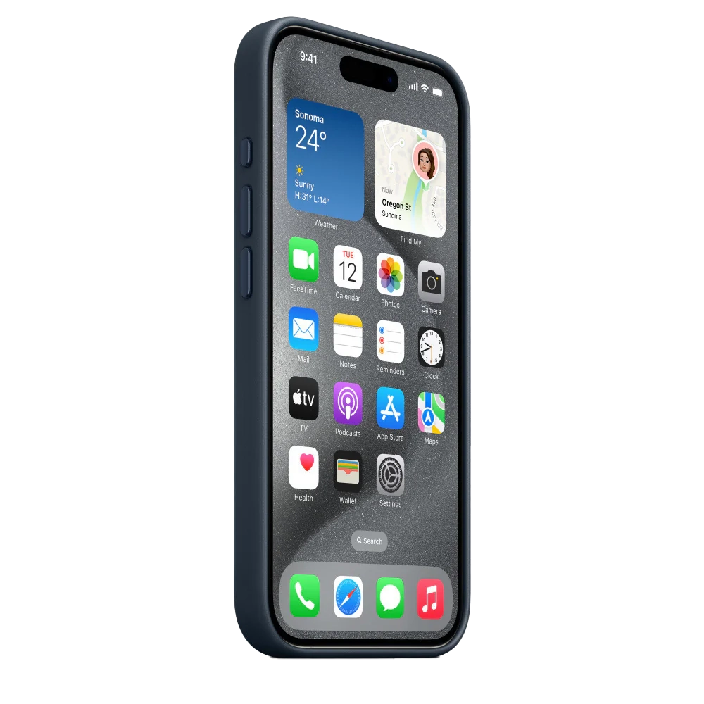 iPhone 15 Pro Max Custodia Leather MagSafe